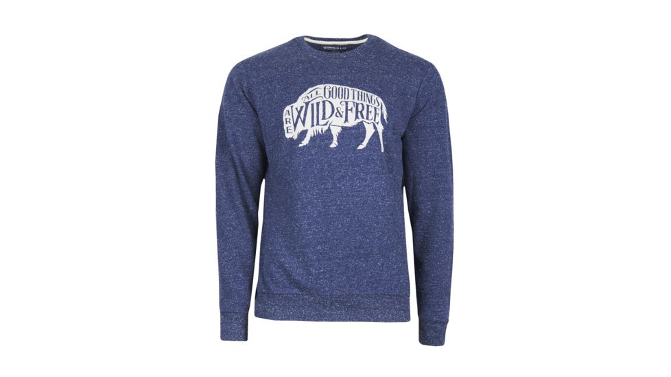 United By Blue Wild And Free Crew Pullover - Mens, Navy, Large, 101-0110-3605