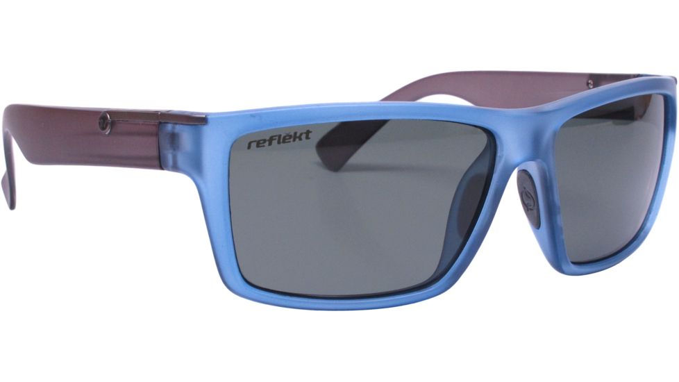 Unsinkable Echo Sunglasses-Matte Blue Water Combo-Polarized Core Grey