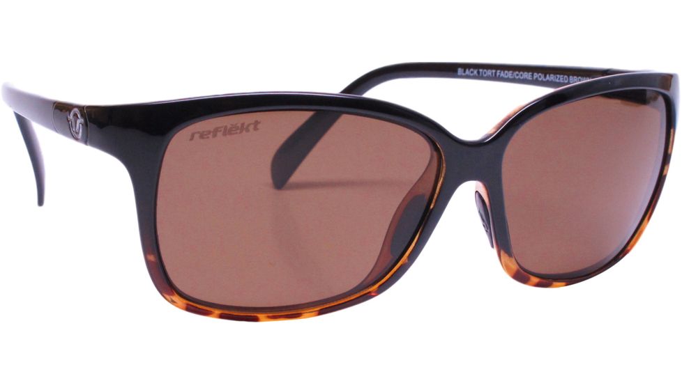 Unsinkable Karma Sunglasses - Women's-Black Tort Fade-Polarized Core Brown