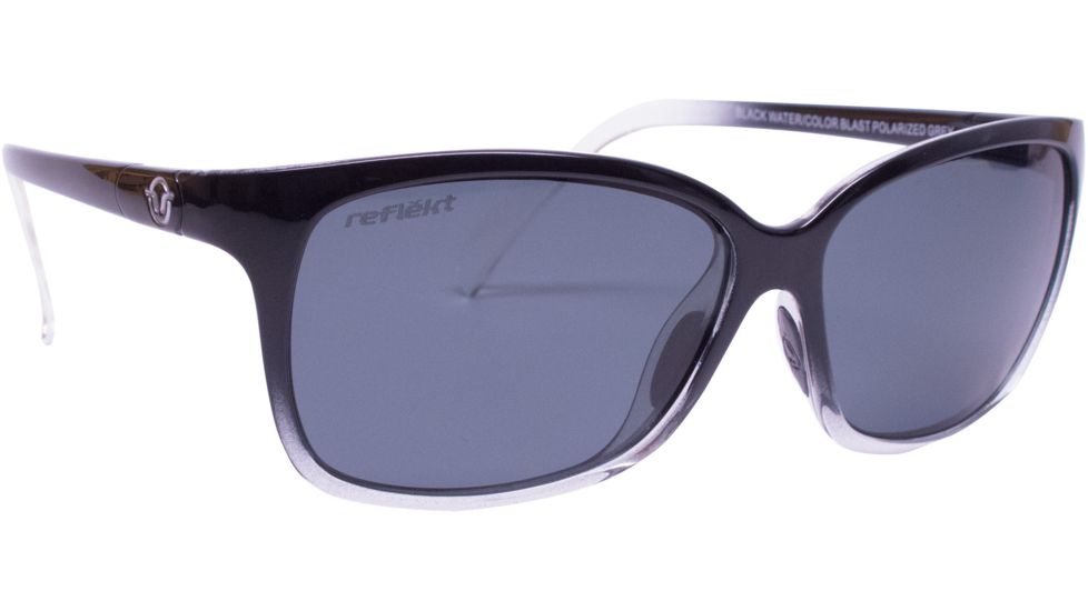 Unsinkable Karma Sunglasses - Women's-Black Water-Polarized ColorBlast Grey