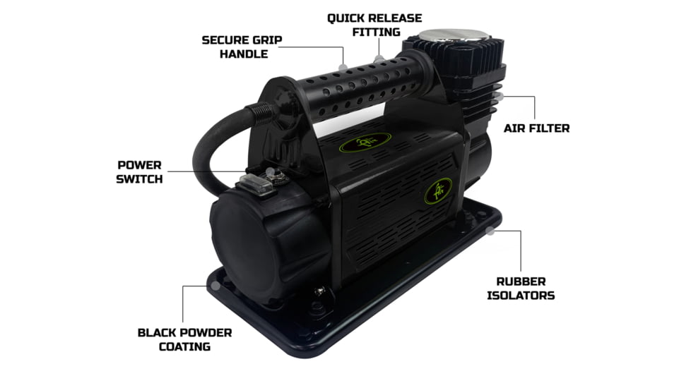 Up Down Air Air Compressor System 5.6 CFM With Storage Bag, Hose &amp; Attachments - Single Motor, Black, 12089917