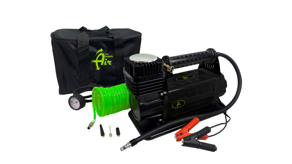 Up Down Air Air Compressor System 5.6 CFM With Storage Bag, Hose &amp; Attachments - Single Motor, Black, 12089917