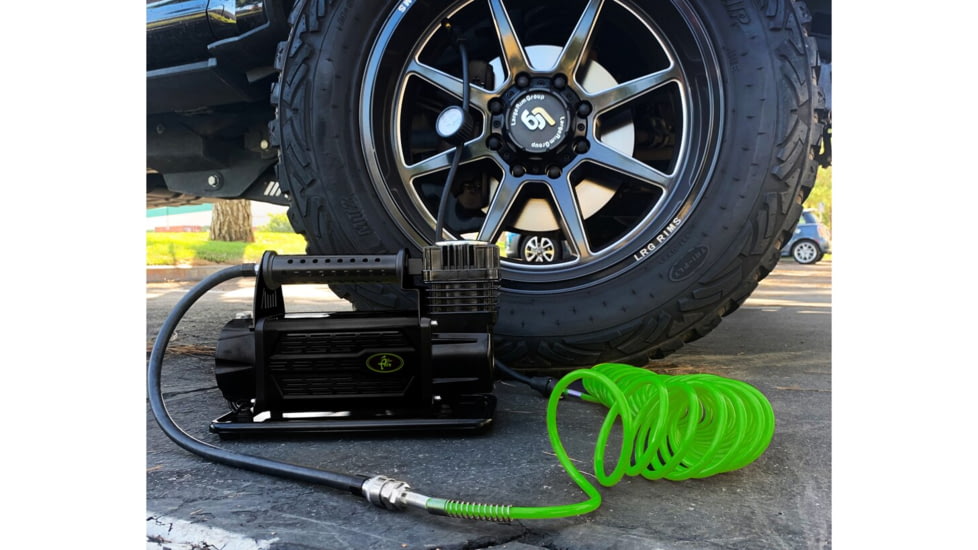 Up Down Air Air Compressor System 5.6 CFM With Storage Bag, Hose &amp; Attachments - Single Motor, Yellow/Black, 12089917