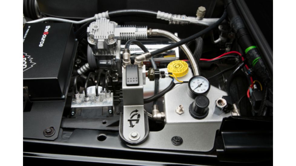 Up Down Air Compressor Mount &amp; Connection Kit, Jeep JK Twin VIAIR, Engine Mount for Viair Compressors, Gray, 22-2719