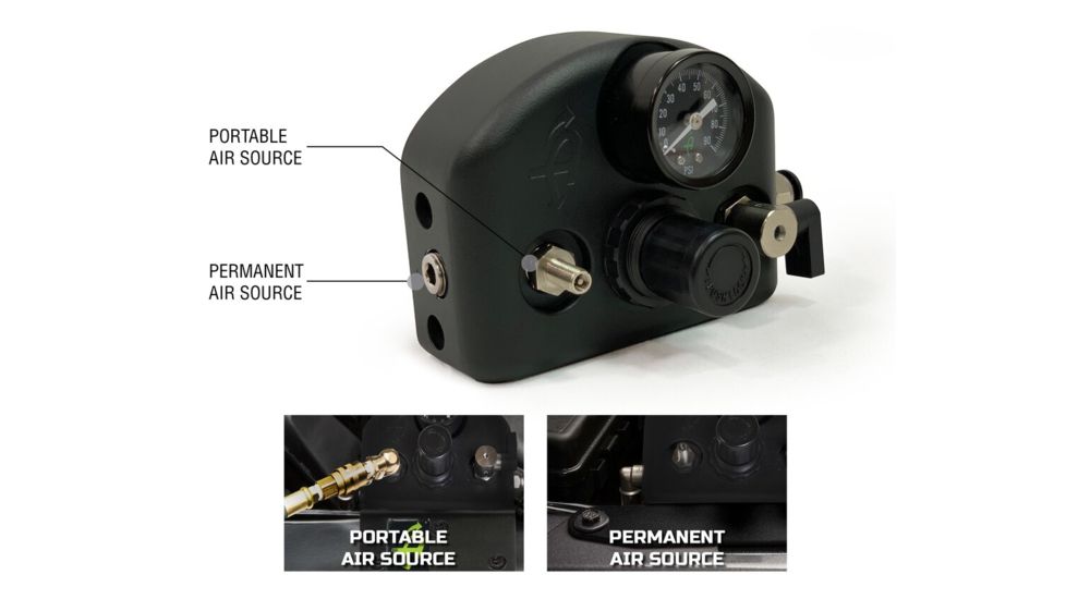 Up Down Air Gen II Air Delivery System, Jeep Wrangler JK &amp; JKU, Rear Engine, Black, 269-0717