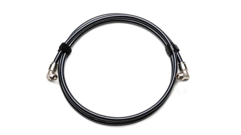 Up Down Air Hi Temp Air Brake Tubing &amp; Swivel Push To Connect Fittings, 72in Tubing, 90-degree 3/8in Fittings, 72-2112