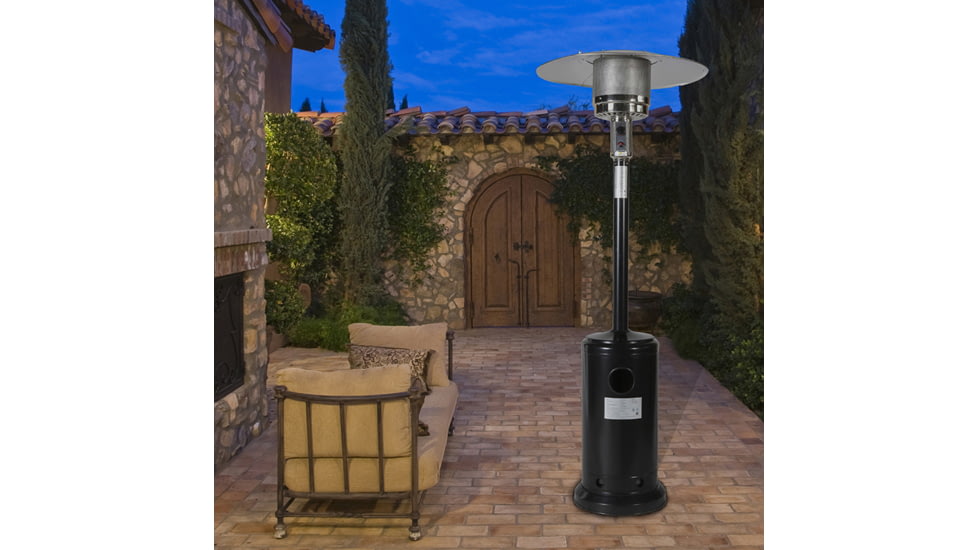 Upland Mushroom 46,000 BTU Patio Heater, Black, Medium, UJN-IO01-BK