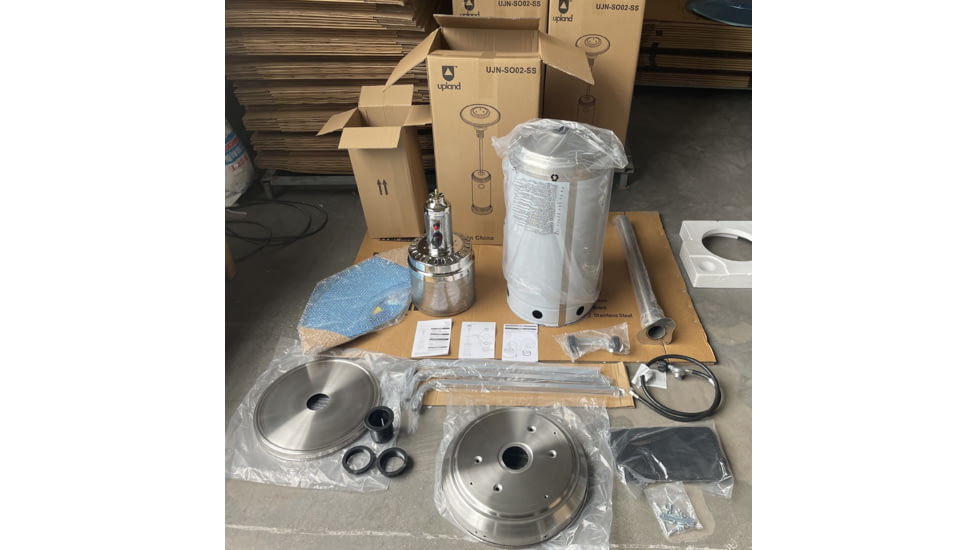 Upland Mushroom 46,000 BTU Patio Heater, Stainless Steel, Medium, UJN-SO02-SS