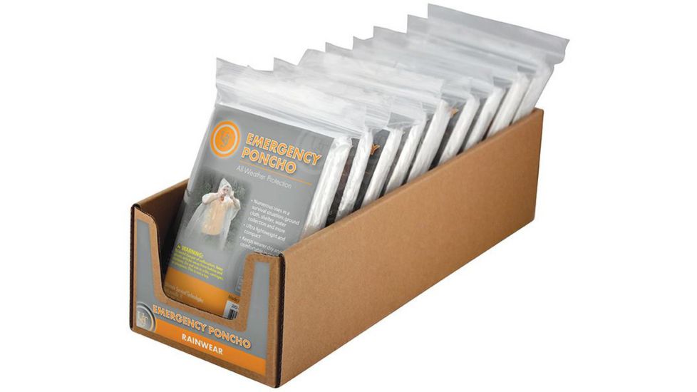 UST Emergency Poncho, PDQ 18-ct, Clear 20-310-CP18