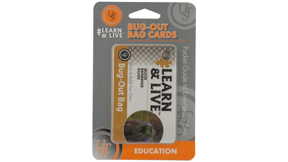 UST Learn and Live Cards - Bug-Out Bag, White 20-02748