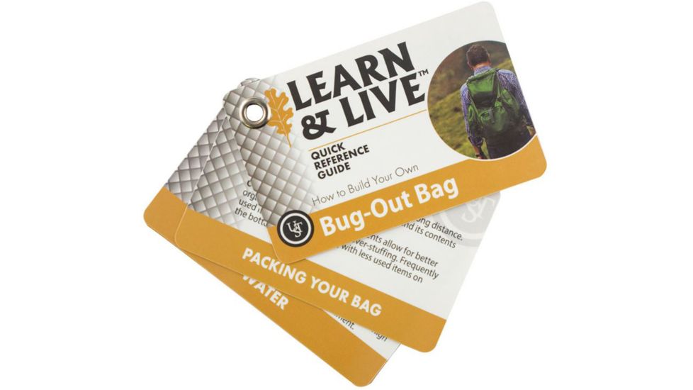 UST Learn and Live Cards - Bug-Out Bag, White 20-02748