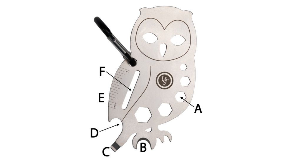 UST Owl Tool A Long Multi-Tool, Titanium 20-12214