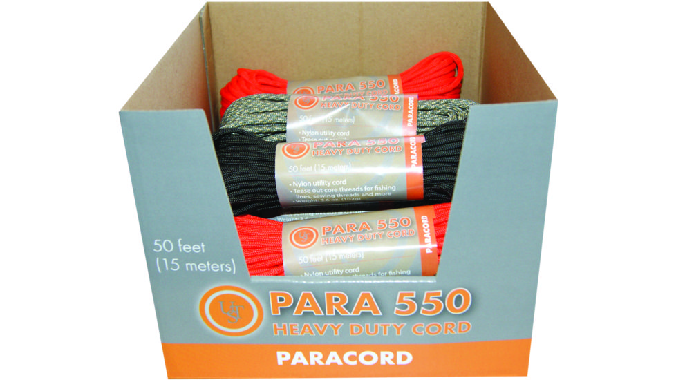 UST Para 550 Hank, PDQ 12-ct, Assorted, 50 ft 20-5X50-A12