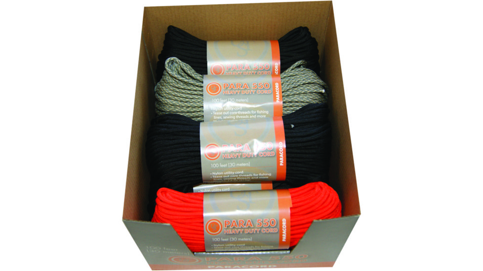 UST Para 550 Hank, PDQ 9-ct, Assorted, 100 ft 20-5X100-A9