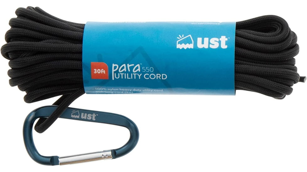 UST Paracord 550 Utility 30 ft, Black, 1146761