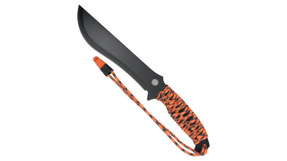 UST ParaChete 9.0 PRO Machete w/ParaTinder Utility Cord, Fire Starter, Whistle, Orange 20-12241