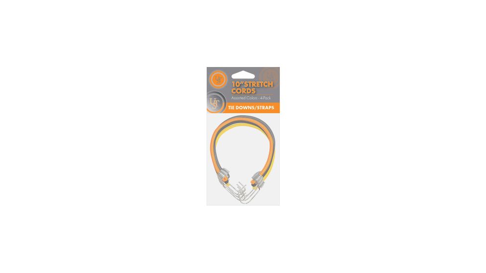 UST Stretch Cord 10in., 4-Pack, Assorted 20-4x10-12
