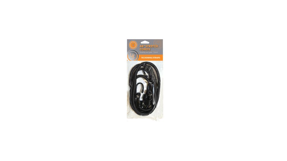 UST Stretch Cord 48in., 2-Pack, Black 20-2x48-01