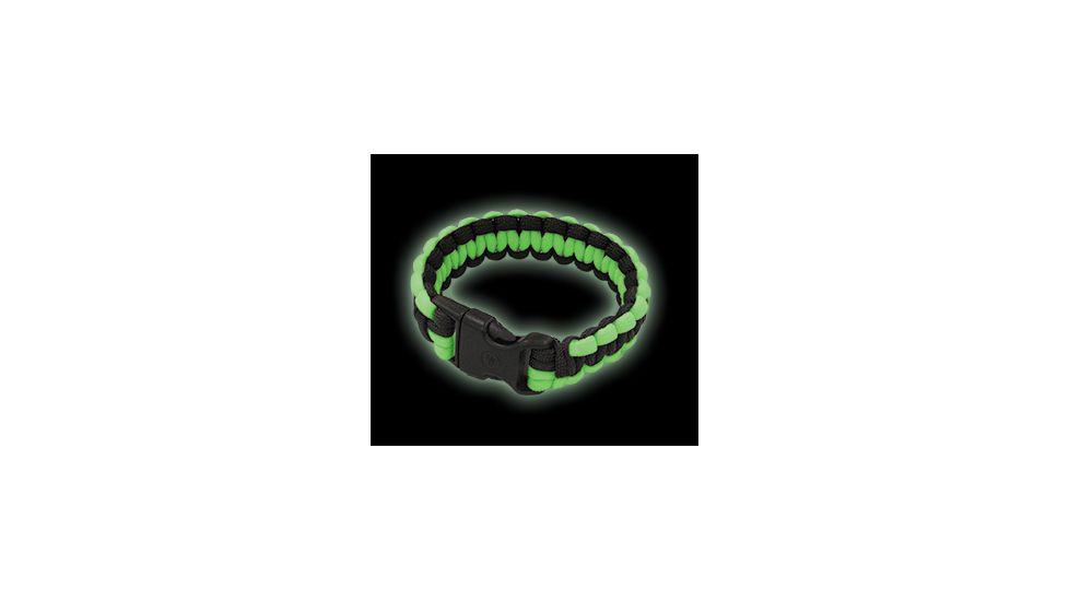 UST Survival Bracelet 7 in., Black-Glo 20-295B7-15