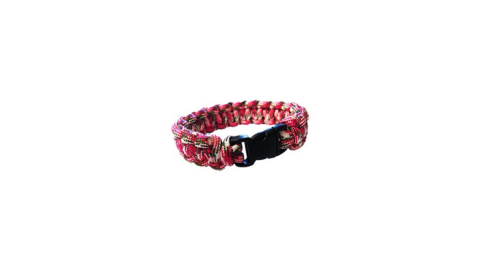 UST Survival Bracelet 7 in., Pink Camo 20-295B7-36