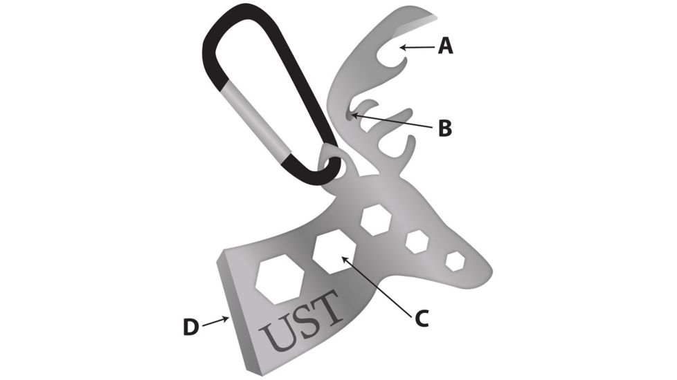 UST Tool A Long, Deer, Silver 20-12097