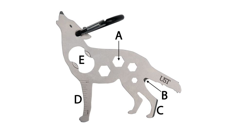UST Wolf Tool A Long Multi-Tool, Titanium 20-12215