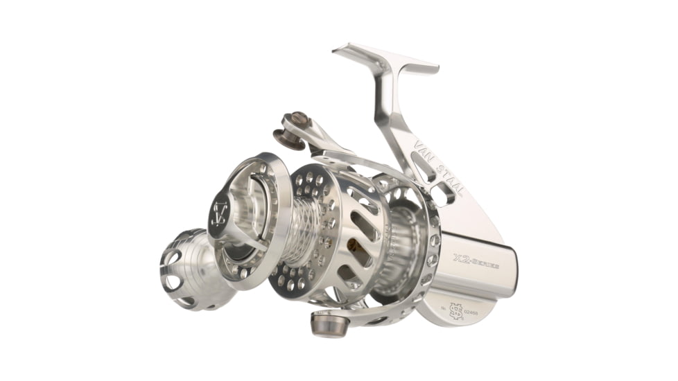 Van Staal VSX2 Bail-less Spinning Reel, 4.25/1, Right, 200, Silver, VS201SX2