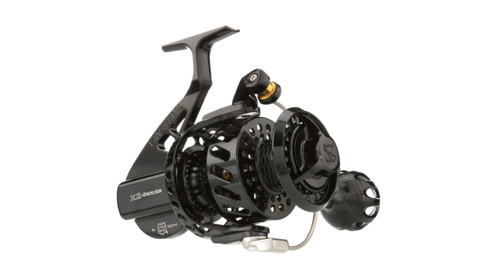 Van Staal VSX2 Bailed Spinning Reel, 4.25/1, Left, 200, Black, VSB200BX2
