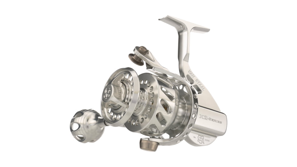 Van Staal VSX2 Bailed Spinning Reel, 5.9/1, Left, 50, Silver, VSB50SX2