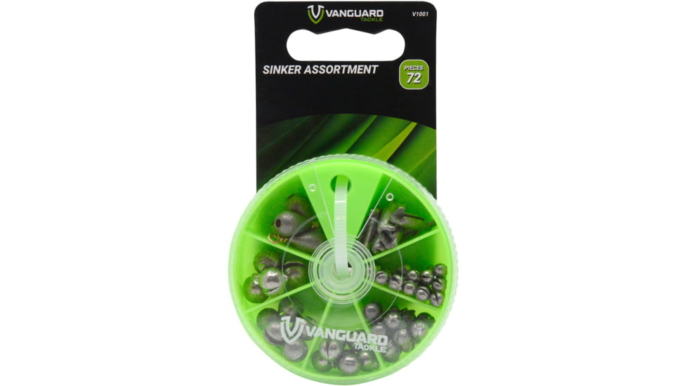 Vanguard Assorted Sinkers, 72 Pieces, V1001
