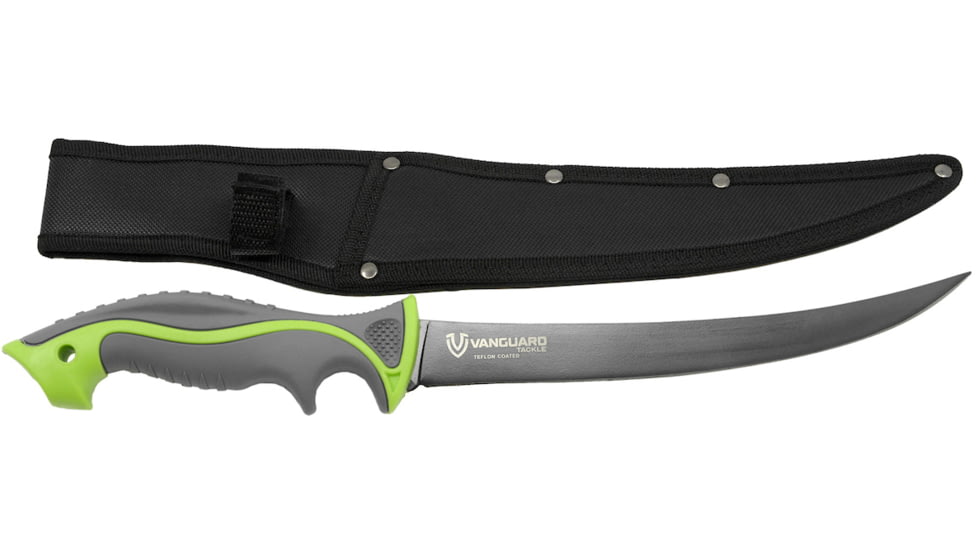 Vanguard Big Blade Fillet Kitchen Knife, 9in, 440 Stainless Steel Teflon Coated Blade, V-89BV3