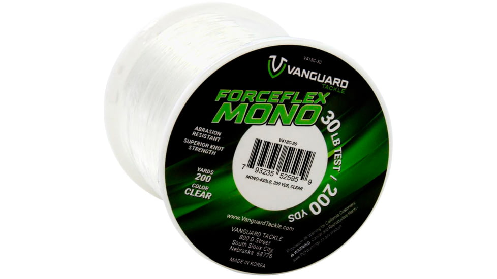 Vanguard Mono Fishing Line, 15lb, 300 yards, Clear, V418C-15