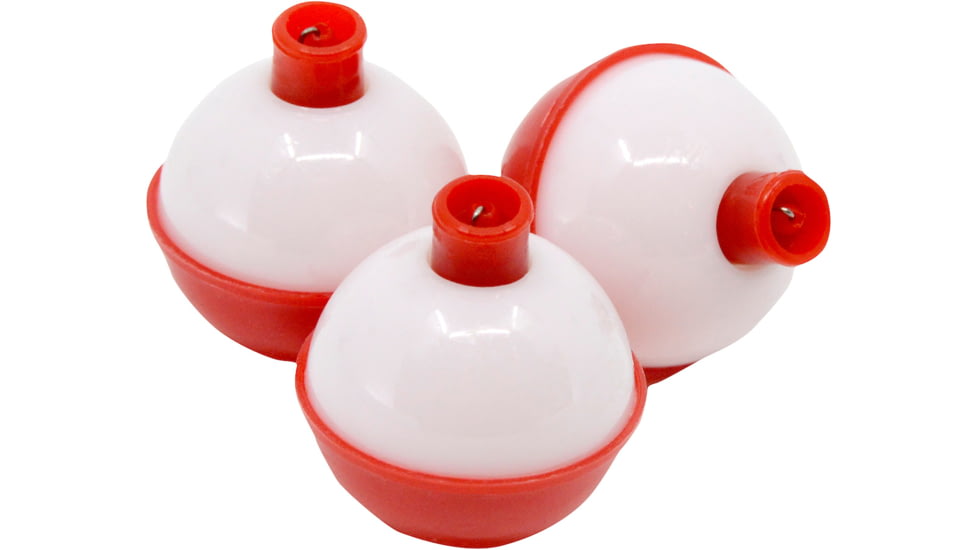 Vanguard Red/White Fishing Floats, 1in, 3-Pack, VF4