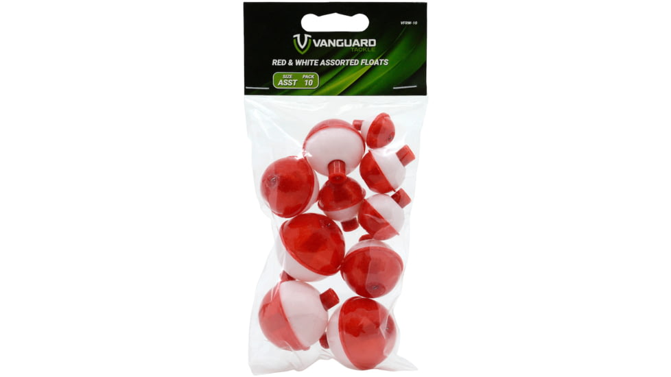 Vanguard Red/White Floats Assortment, 10-Pack, VFRW-10