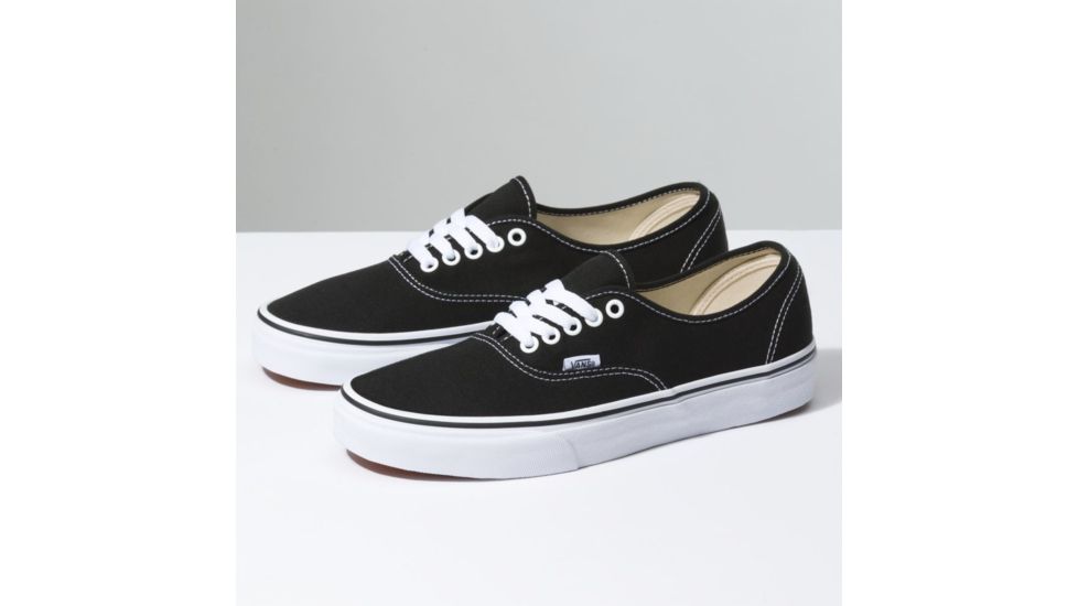 Vans Authentic Casual Shoes, 17 US M/18.5 US W, Black, VN000EE3BLK-BLACK-17