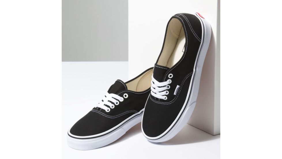 Vans Authentic Casual Shoes, 17 US M/18.5 US W, Black, VN000EE3BLK-BLACK-17