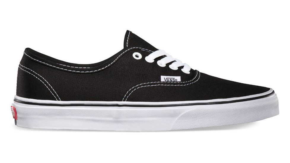 Vans Authentic Casual Shoes, 5.5 US M/7 US W, Black, VN000EE3BLK-5.5