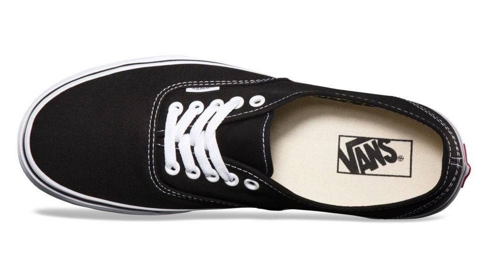 Vans Authentic Casual Shoes, 5.5 US M/7 US W, Black, VN000EE3BLK-5.5