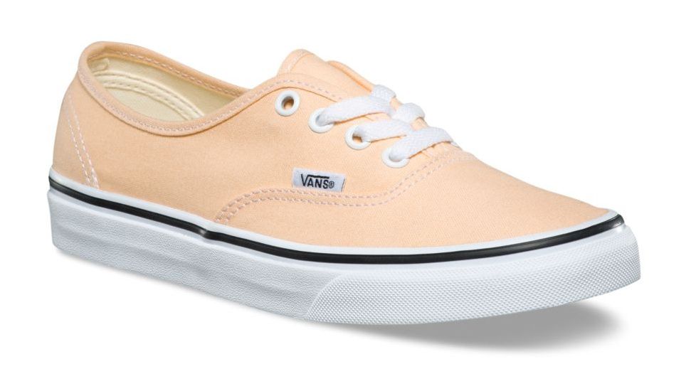Vans Authentic Casual Shoes - Unisex, Bleached Apricot/True White, Mens 8 US/Womens 9.5 US, VN0A38EMU5Y-8 US/9.5 US
