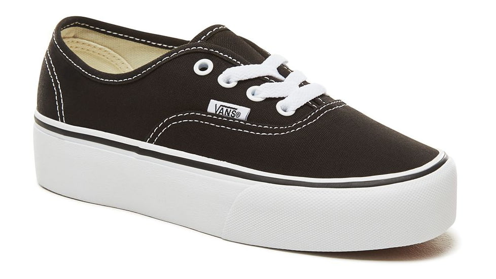 Vans Authentic Platform 2 Shoes, Black, 6.5, VN0A3AV8BLK-BLK-6.5
