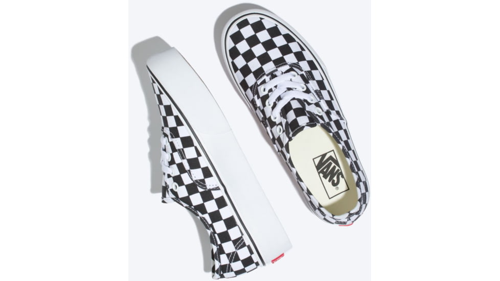 Vans Authentic Platform 2 Shoes, Checkerboard/True White, 8, VN0A3AV8QXH-QXH-8