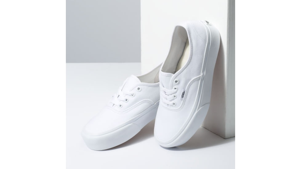 Vans Authentic Platform 2 Shoes, True White, 5.5, VN0A3AV8W00-W00-5.5
