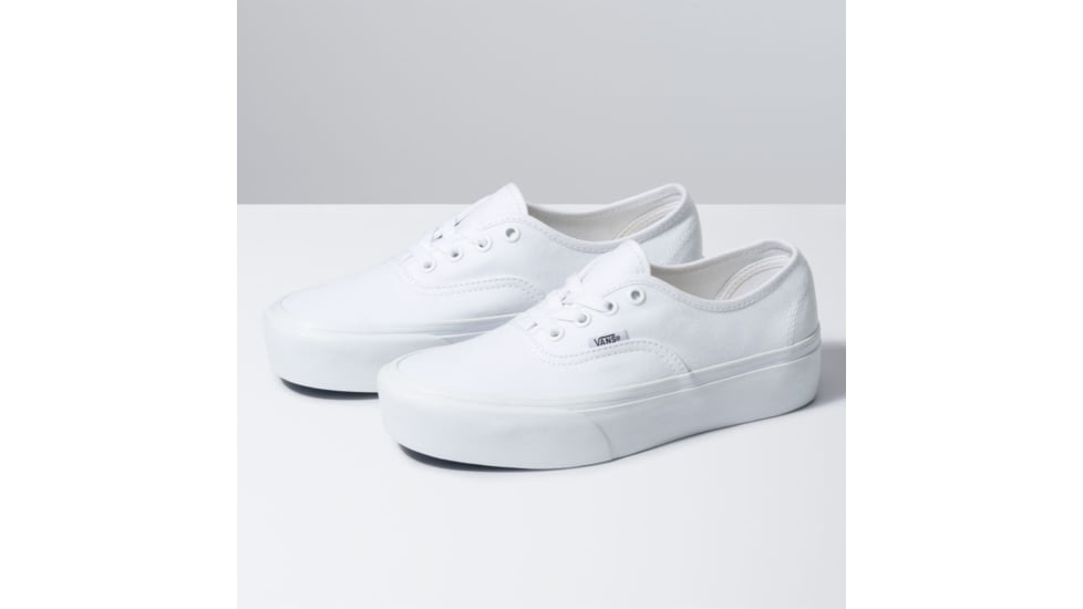 Vans Authentic Platform 2 Shoes, True White, 5.5, VN0A3AV8W00-W00-5.5