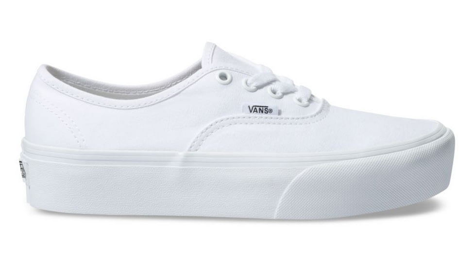Vans Authentic Platform 2 Shoes, True White, 10, VN0A3AV8W00-W00-10