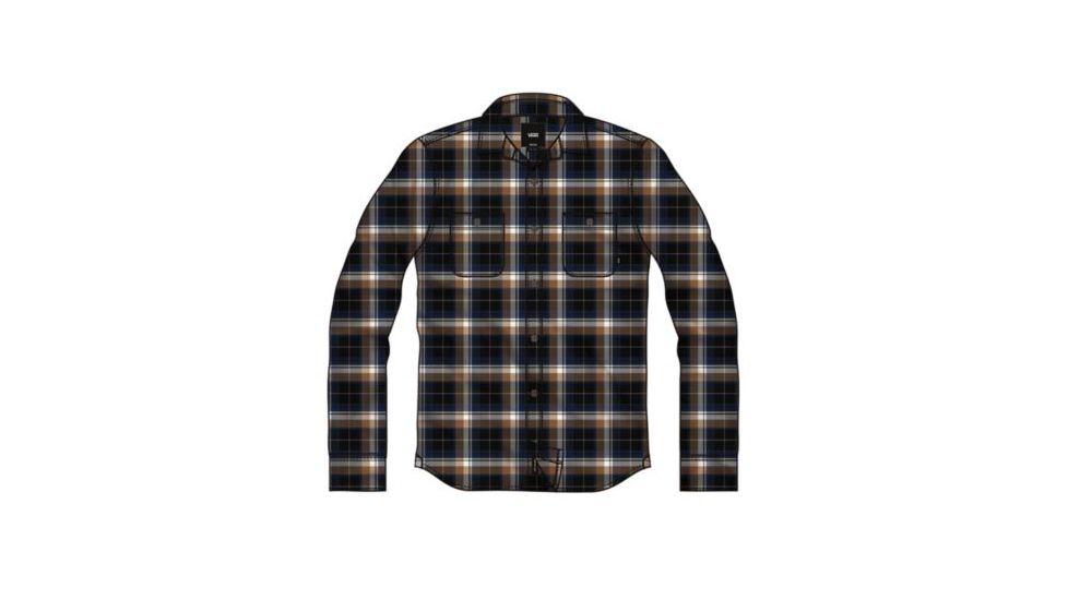 Vans Banfield III Flannel - Mens, Black-Rubber, Large, VN0A3HL8BXH-Large