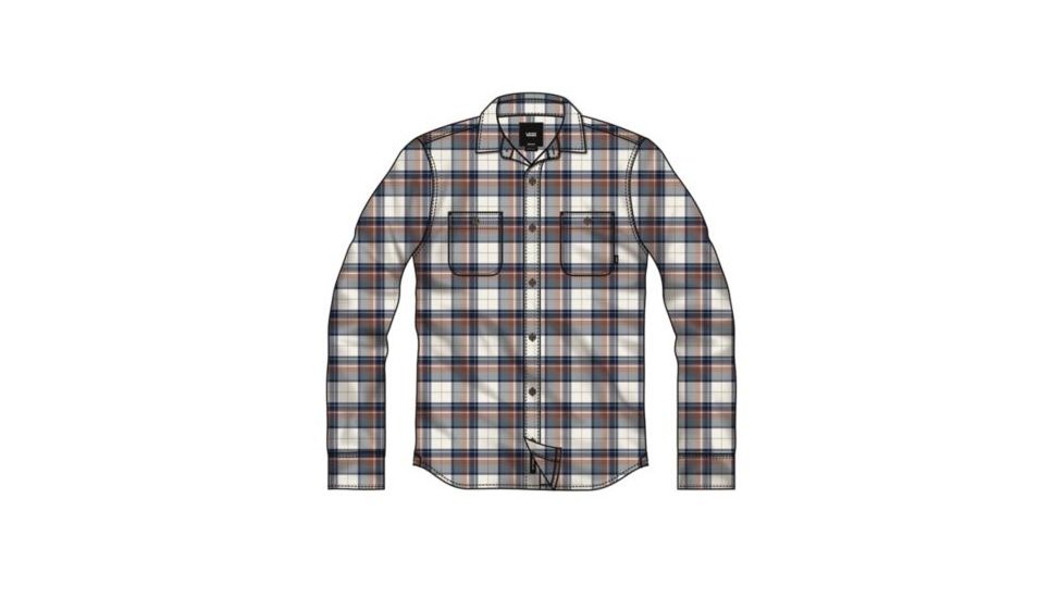 Vans Banfield III Flannel - Mens, Natural-Sequoia, Small, VN0A3HL8RTW-Small