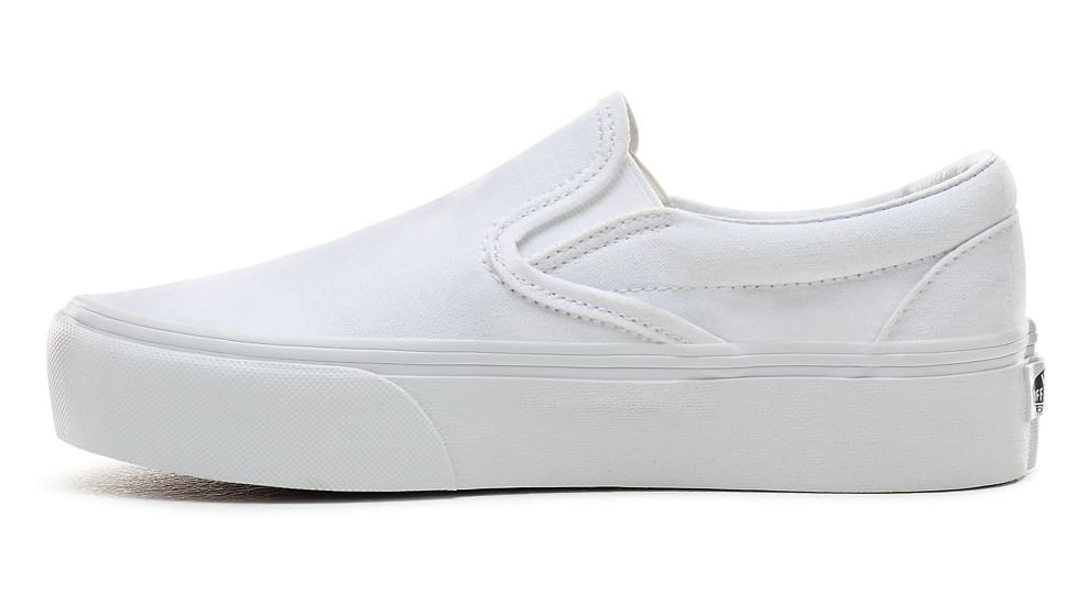 Vans Classic Slip-On Platform, True White, 5.5, VN0A3JEZW00-W00-5.5