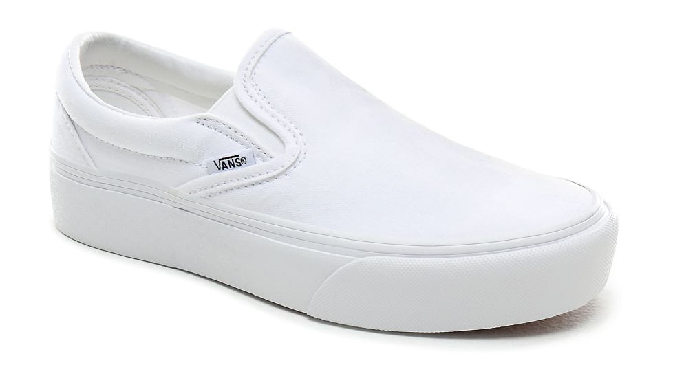Vans Classic Slip-On Platform, True White, 5.5, VN0A3JEZW00-W00-5.5