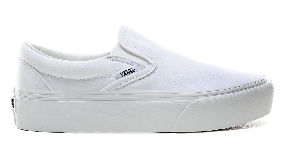 Vans Classic Slip-On Platform, True White, 5.5, VN0A3JEZW00-W00-5.5