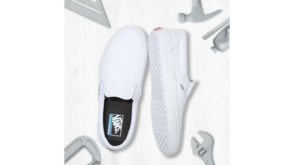 Vans Classic Slip-On Uc, True White, 10.5, VN0A3MUDV7Y-V7Y-10.5